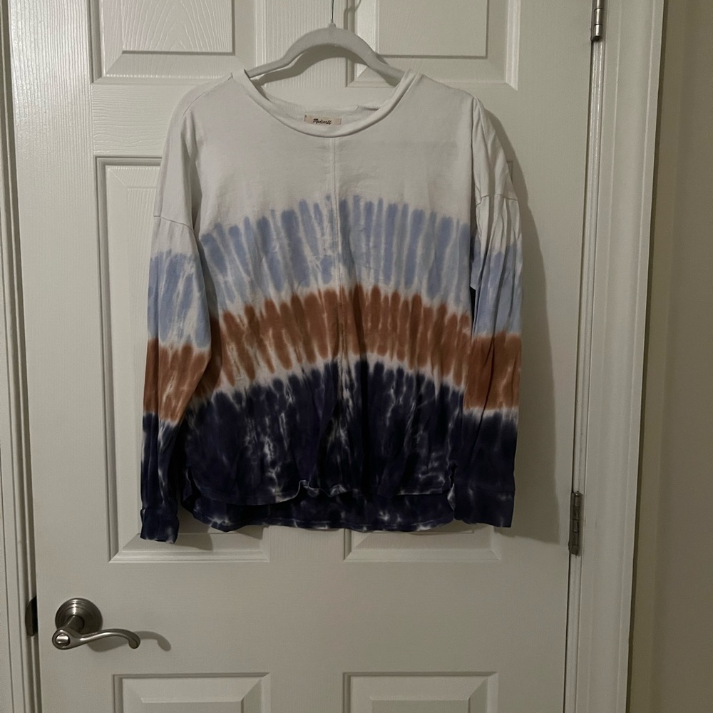 Madewell Tie Dye Long Sleeve Shirt